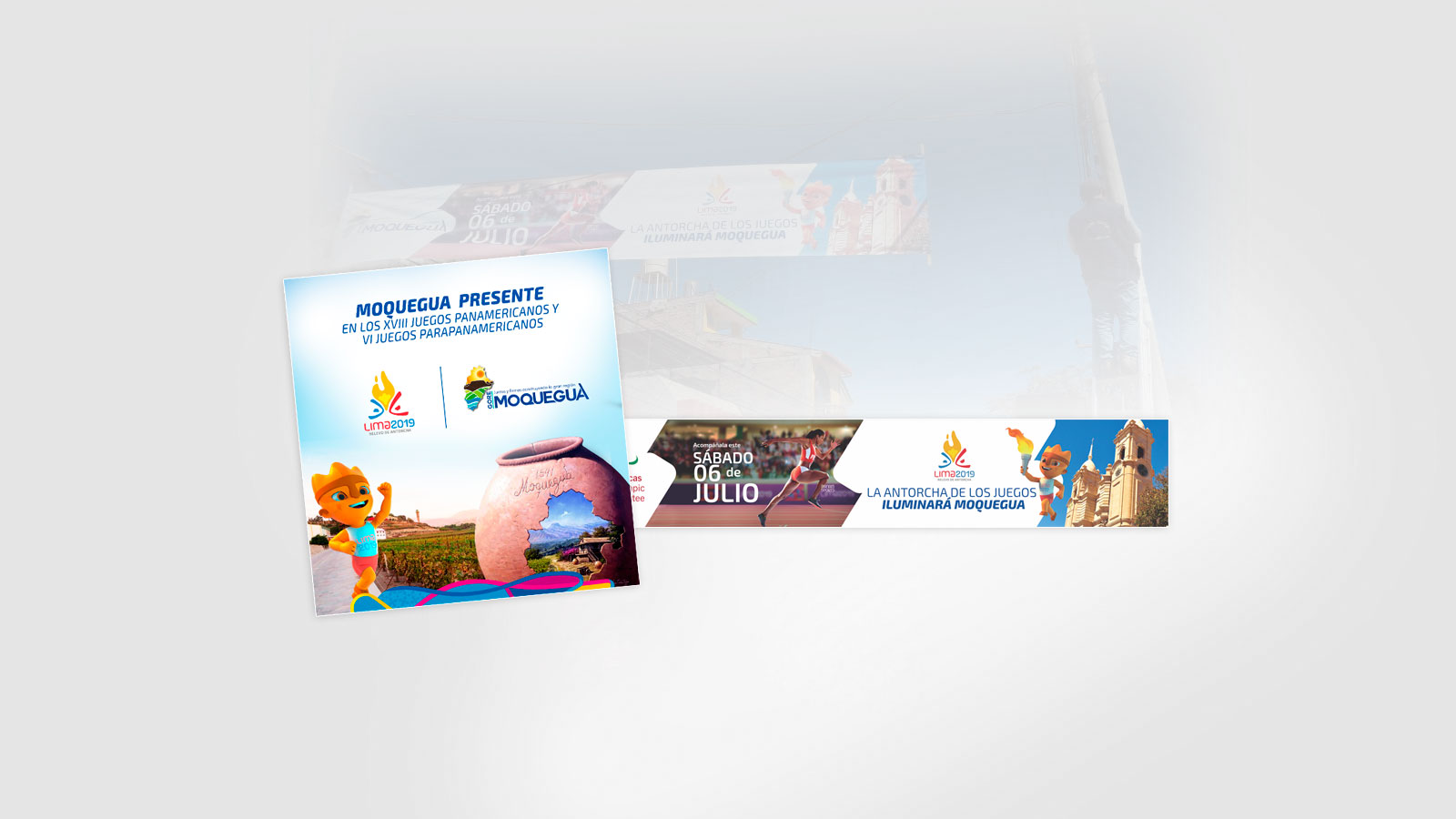 Desarrollo de Publicidad para los juegos panamericanos moquegua 2019 por AQP Business